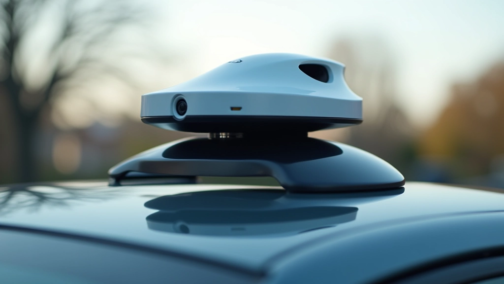 Dažādu sensoru komponentes uz pašbraucoša automobili